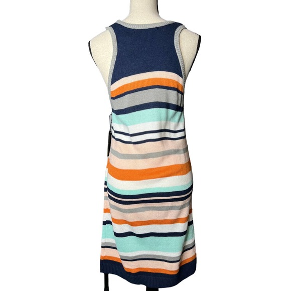 NEW Ash Rain + Oak Sweater Dress Size M in Multicolored Stripes Razorback - Picture 3 of 7